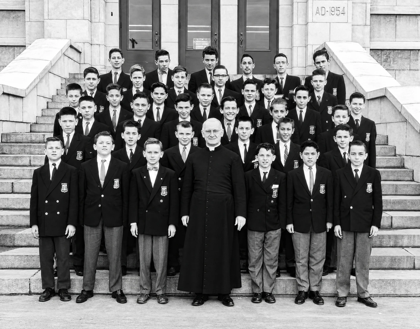 Gruppo di studenti nel 1959–1960