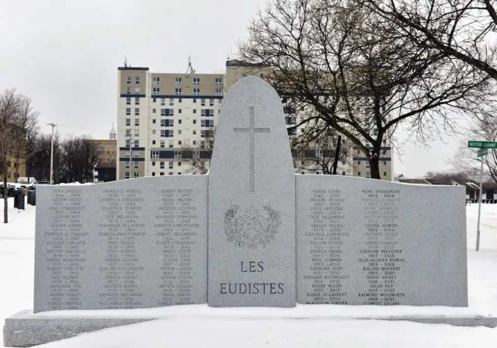 Eudist monument at Notre-Dame-de-Belmont Cemetery in Quebec City