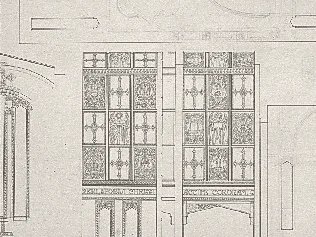 Plan préparatoire du décor de Sainte-Amélie
